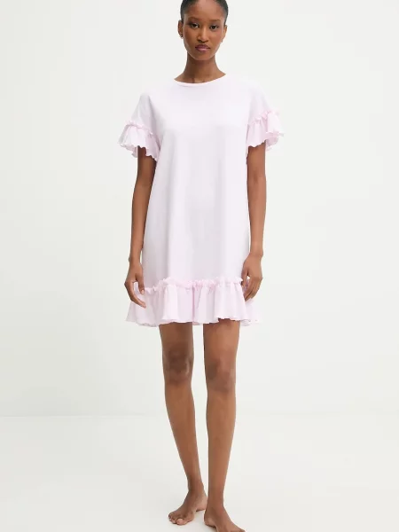 Ночная рубашка Answear.lab розовая