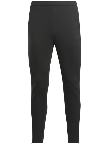 Pletené běžecké kalhoty Reebok černé