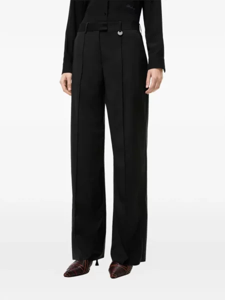Pantaloni Burberry de lână negru