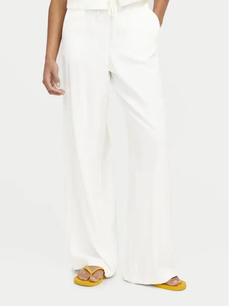 JJXX Pantaloni din Breeze Wide Leg alb