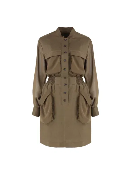 Sukienka koszulowa Pinko casual zielona