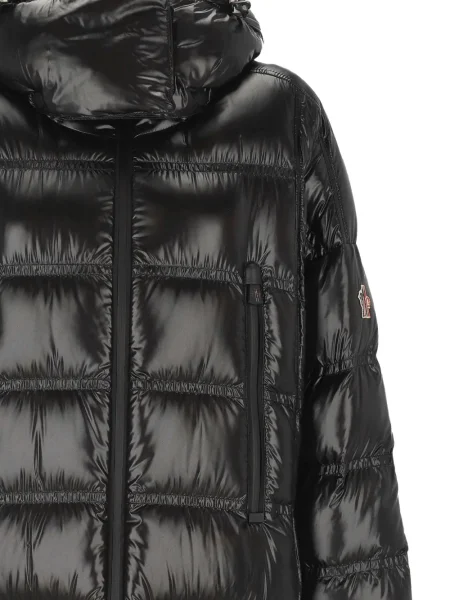 Geacă Moncler Grenoble cu glugă negru