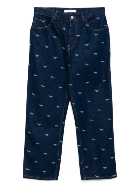 Džíny Maison Kitsuné modré