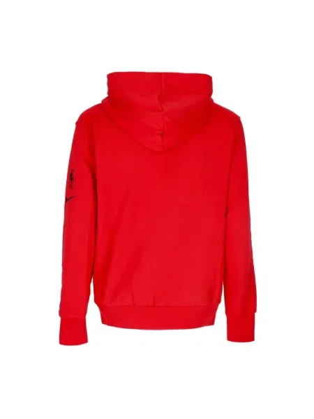 Bluza z kapturem Nike polarowa z kapturem czerwona