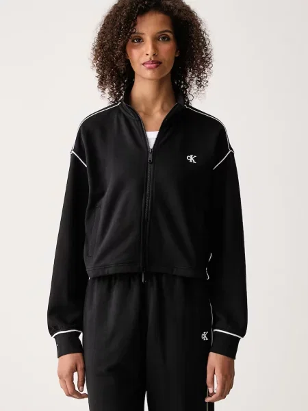 Calvin Klein Jeans hanorac cu pentru femei cu negru