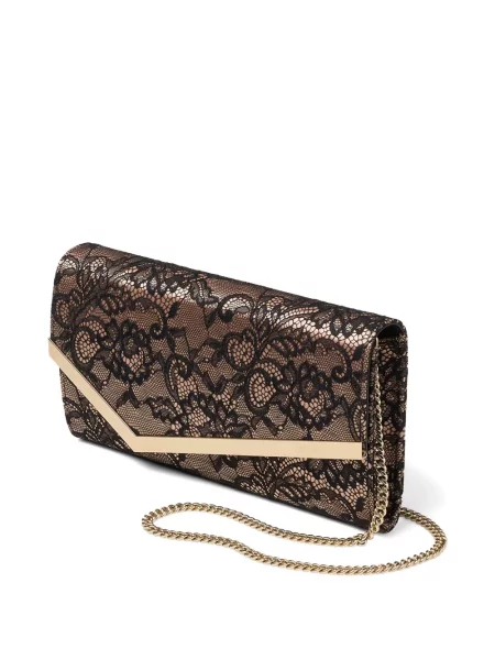 Colier Jimmy Choo din dantelă negru