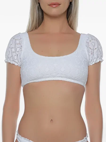 Bikini Banana Moon cu broderie alb