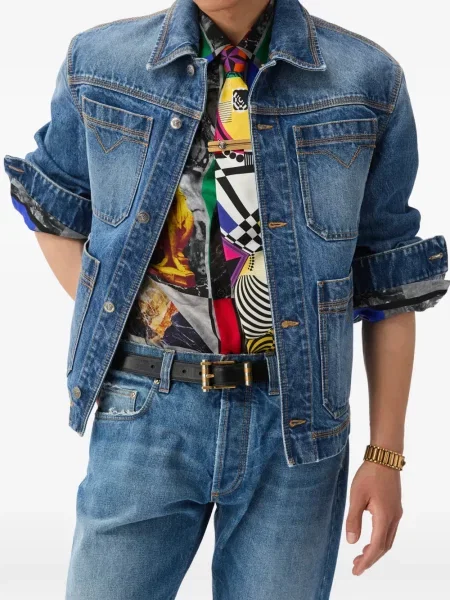 Geacă de blugi Versace albastru