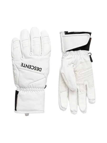 Descente rękawice narciarskie skórzane LEATHER GLOVE biały