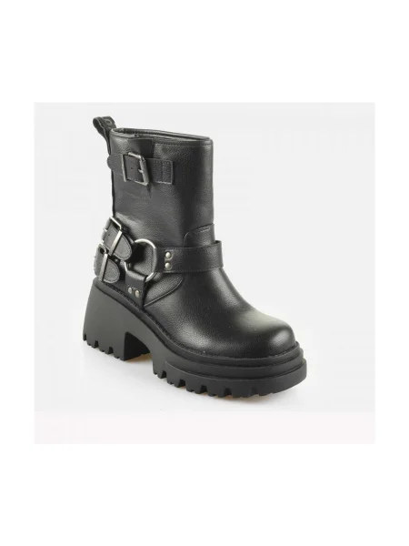 Pantofi Buffalo biker negru