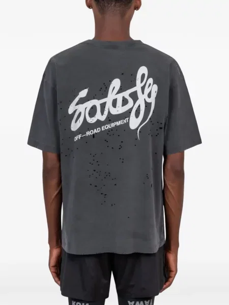 Tricou Satisfy zdrențuiți negru