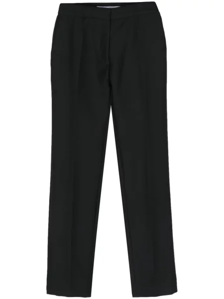 Vlněné kalhoty Christian Dior Pre-owned černé