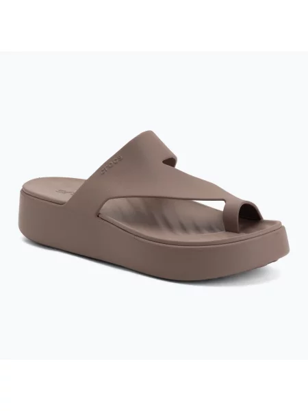 Platform talpú félcipő Crocs barna