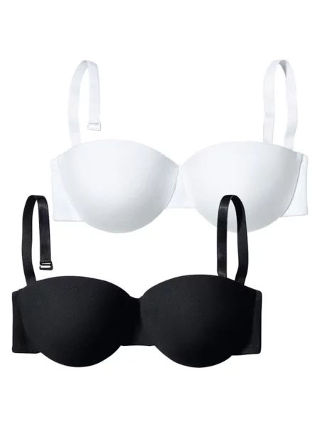 PETITE FLEUR Sutien negru alb