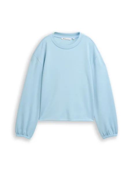 TOM TAILOR DENIM Tričko nebeská modř