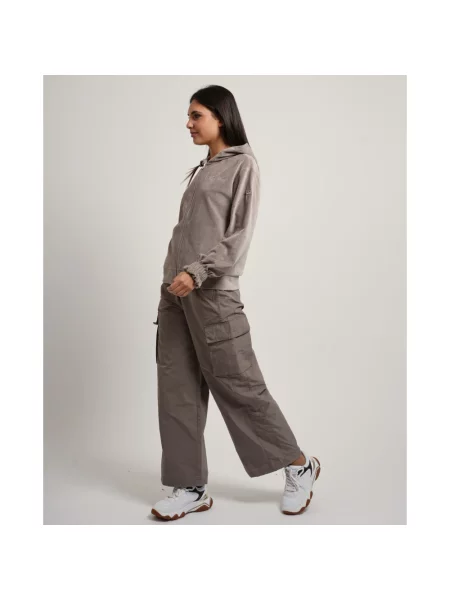 Bluza z kapturem Emporio Armani z kapturem beżowa
