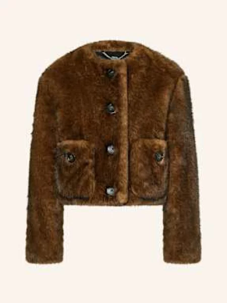 Marc Jacobs Bunda Z Umělé Kožešiny hnědá