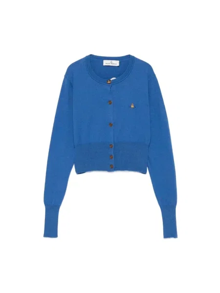 Haftowany kardigan Vivienne Westwood niebieski