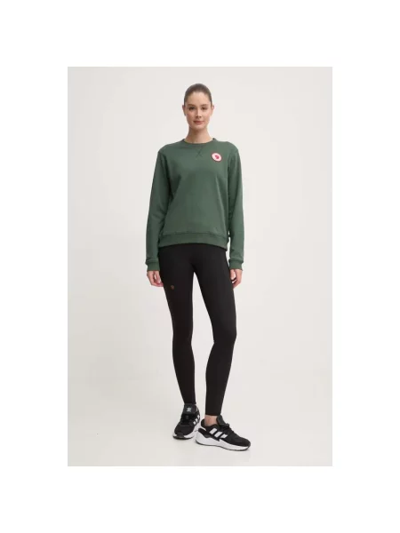 Sweter Fjällräven z logo zielony