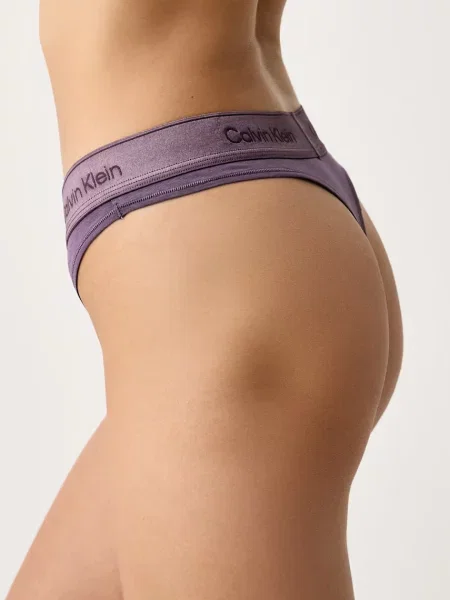 Calvin Klein Underwear tangá dámske s bavlnou fialová