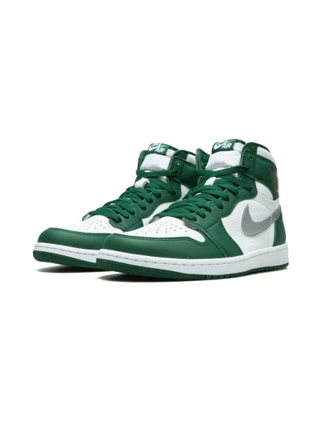 Sneakersy Jordan skórzane retro zielone
