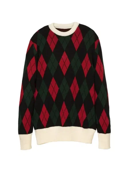Pulover Lc23 cu model argyle negru