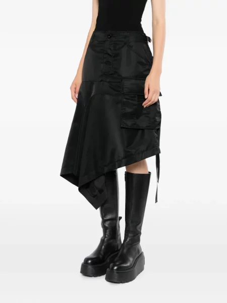 Fustă Sacai asimetrică negru
