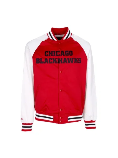 Kurtka bomber Mitchell & Ness czerwony