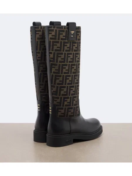 Cizme Fendi din piele negru