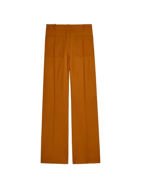 Pantaloni Victoria Beckham portocaliu