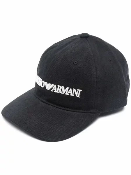 Șapcă Emporio Armani cu broderie negru