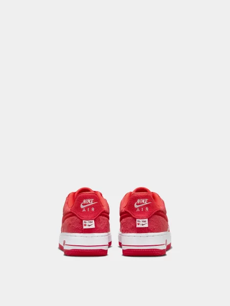 Дитячі Кеди низькі NIKE AIR FORCE 1 текстиль червоний