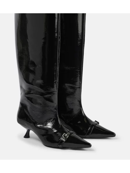 Cizme Ganni din piele negru