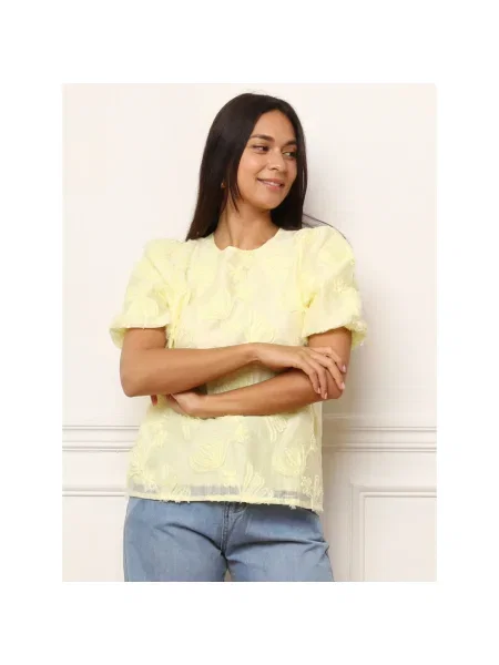 Top La Modeuse galben