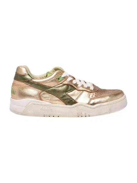 Sneakersy Diadora skórzane żółte