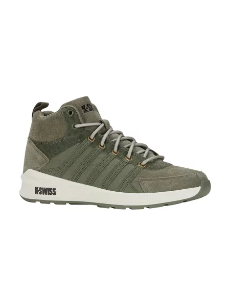 Кожаные кроссовки K Swiss зеленые