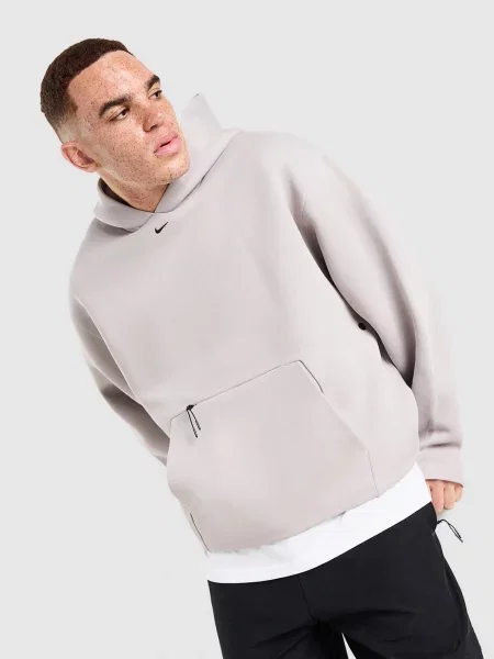 Nike Bluza Z Kapturem M Nk Tch Ergo Po Hoodie szara