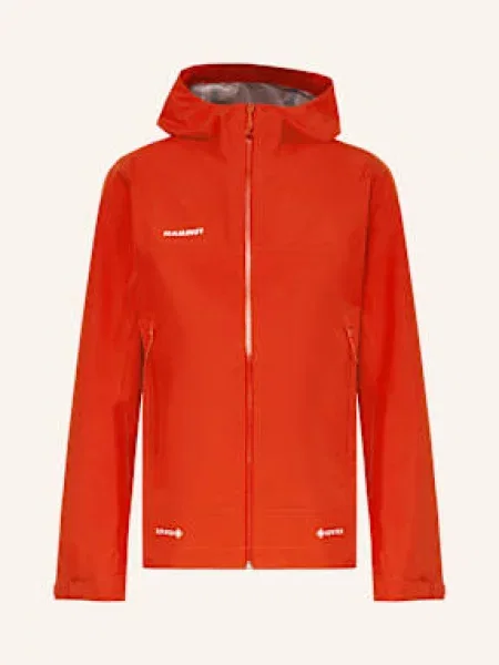 Mammut Hardshellová Bunda Crater Light Hs Hooded červená
