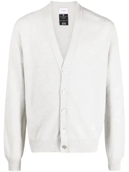 Kardigan Barrie od kašmira siva