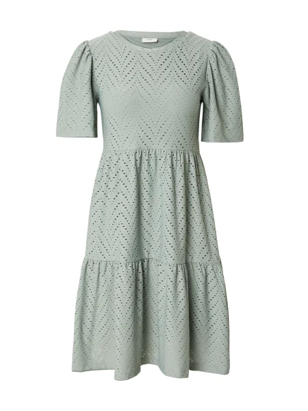 JDY Obleka CARLA CATHINKA smaragd