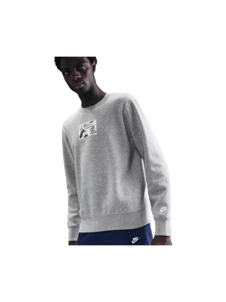 Bluzka z długim rękawem Nike szara