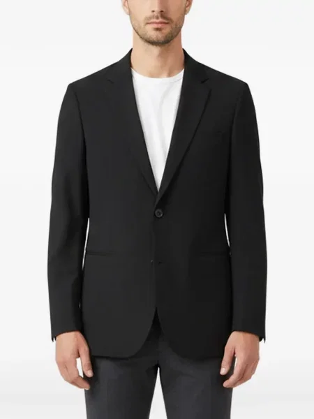 Sacou Boss de lână negru