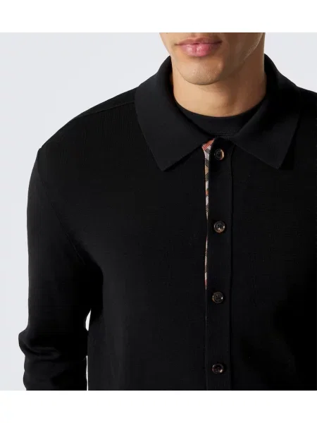 Cardigan Burberry de lână albastru