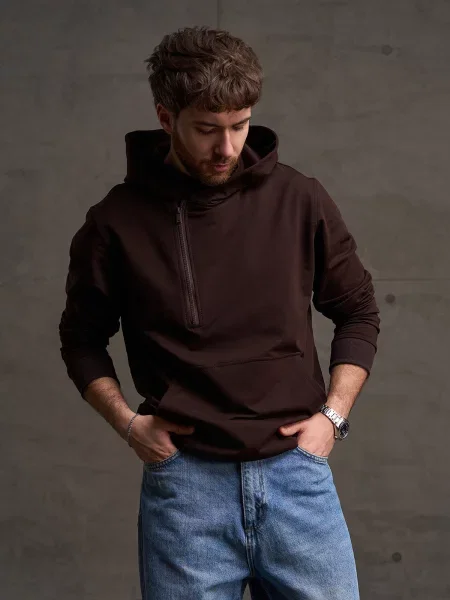 Худі ISSA Plus темно-коричневий коричневе