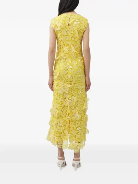 Rochie midi Simkhai din dantelă galben