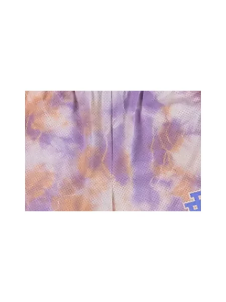 Tie dye spodnie Eric Emanuel wiązane do biegania niebieskie