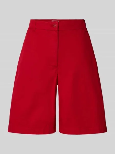 Szorty chinosy o kroju relaxed fit z mieszanki bawełny Tommy Hilfiger czerwone