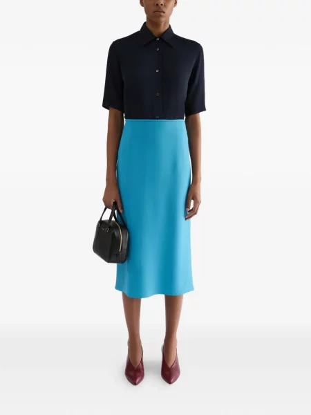 Fustă tip creion Jil Sander albastru