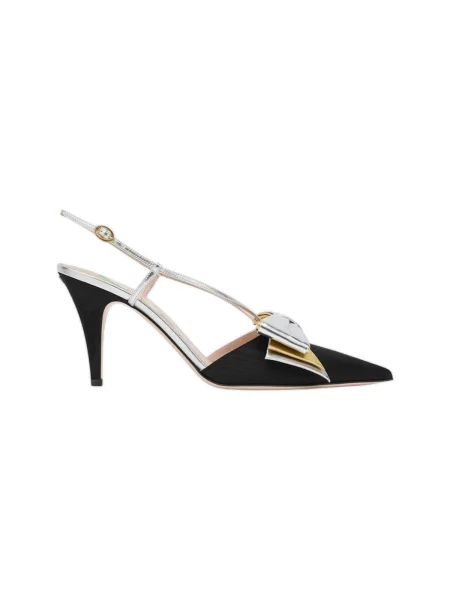 Pantofi Valentino Bags slingback negru