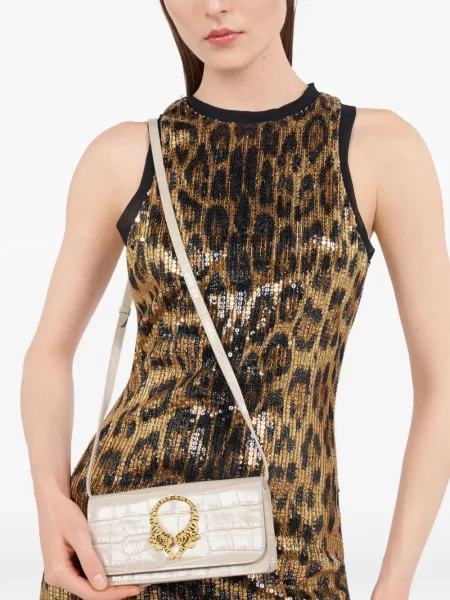 Τσάντα Roberto Cavalli με ρίγες τίγρη